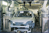 自動車工場生産ライン工事